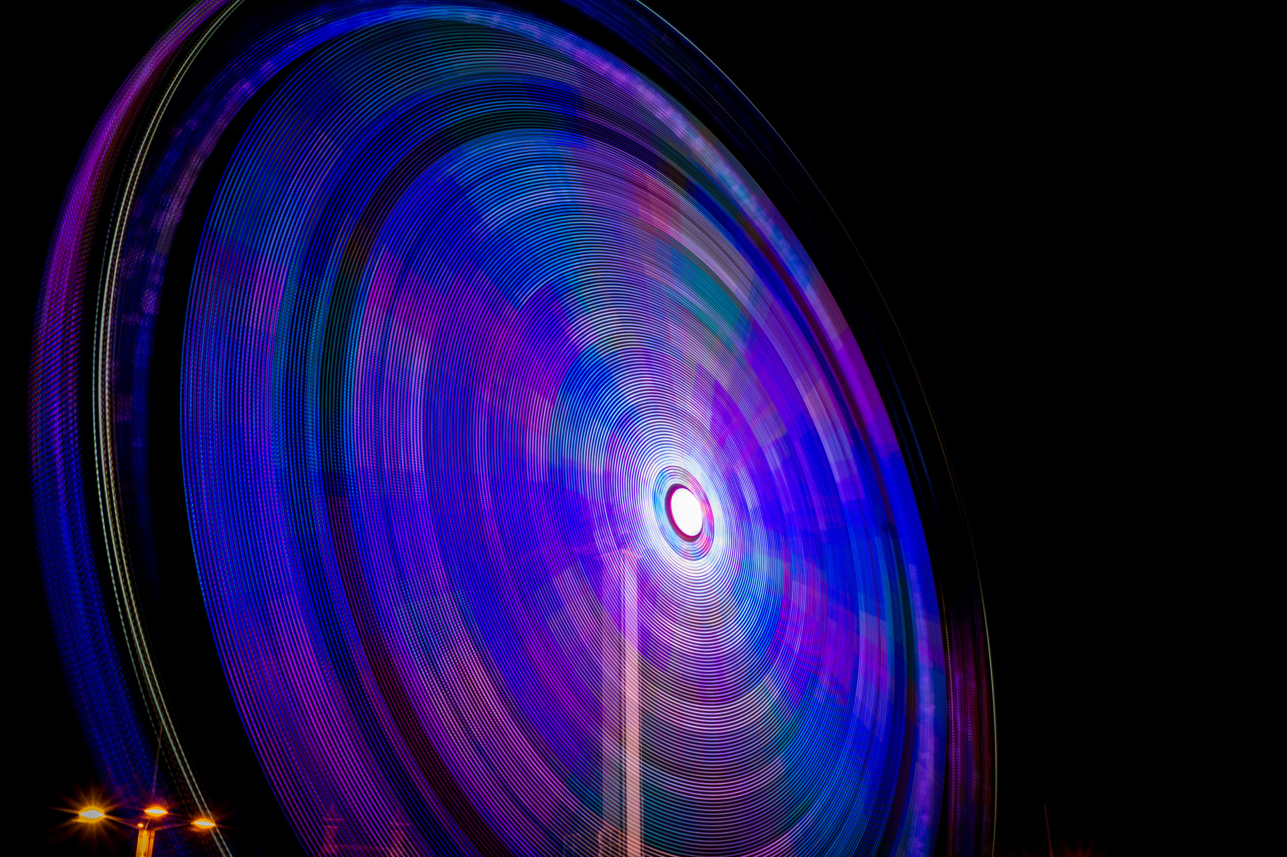 Time Lapse Photography of Purple Light